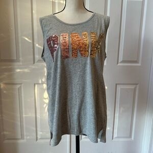 Pink Victoria’s Secret Sequin Tank Top